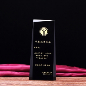 Black Crystal Excellence Employee Award Company Motivation Gifts