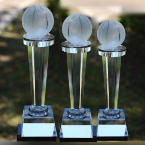 Budget Large Medium Small Glass Basketball Plaque Medal