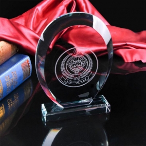 brand 3D laser engraving crystal arch award