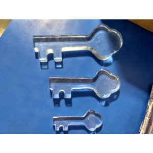 custom made waterjet cutting Crystal Key to Success Award