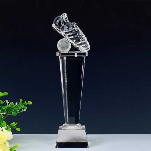 Economic Soccer Ball Glass Golden Boot Award