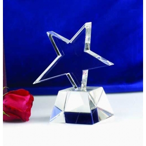 high quality blank K9 Crystal Shooting Star Award for laser engraving