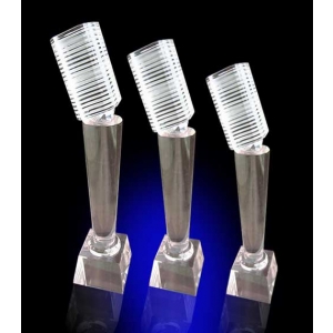 Cheap design Glass Microphone Award