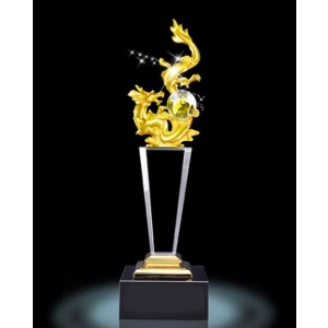 High Quality Metal Dragon Ball Crystal Awards Trophy