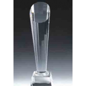 Optical crystal slanted pillar awards