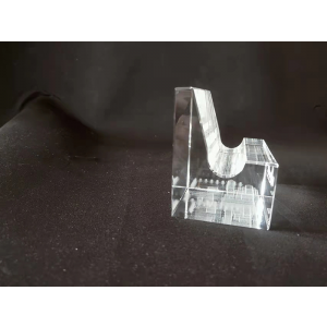 3d photo crystal business card holder corporate gifts