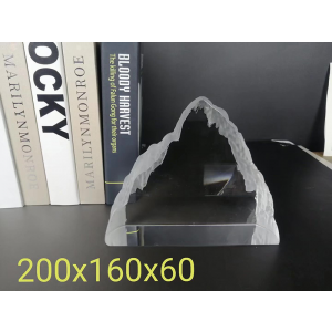 k9 quality iceberg crystal snow mountain awards for 3D laser etching