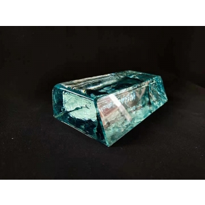 sea blue casting glass blocks for modern aquarium swimming pool decoration
