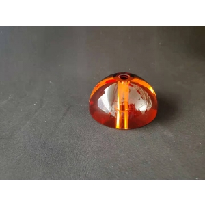 unique amber glass half sphere decorative stand parts for crystal table lamps