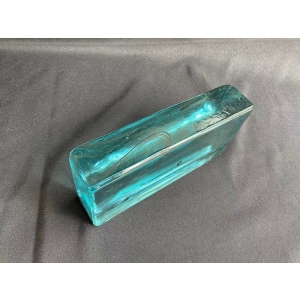 sea blue art decor solid glass blocks for modern architecture interior exterior design and construction