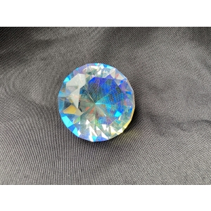 gem cut high quality personalized rainbow color glass diamond paperweights