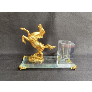 Horse Figurines Glass Office Desk Set Corporate Gifts