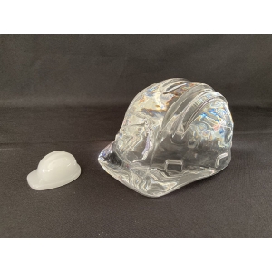 Opal White Optical Crystal Safety Helmet 3D Models