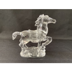 casting solid glass horse statue awards