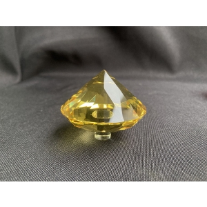 colored glass diamond shaped mushroom ornaments