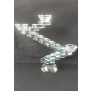 unique design 3 arms crystal candlestick centerpieces