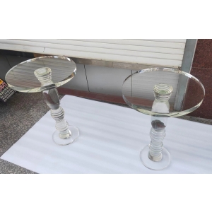 luxury optical crystal coffee table sofa table side table for interior decoration