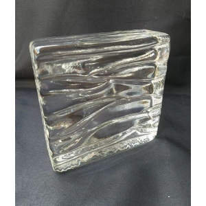 new arrival natural wave finished square solid glass blocks