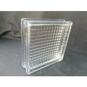 privacy protection parallel lines solid glass bricks for office partition walls