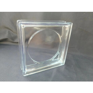 round window design square glass bricks