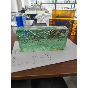 Various Colors Solid Glass Bricks for Facade exterior designs