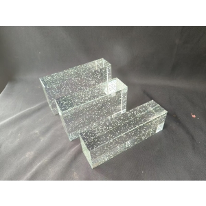 High Transparency  Luxury Hotel Bubble Glass Bricks