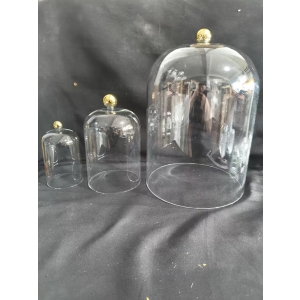 decorative glass cloche glass dome for watches jewellery display