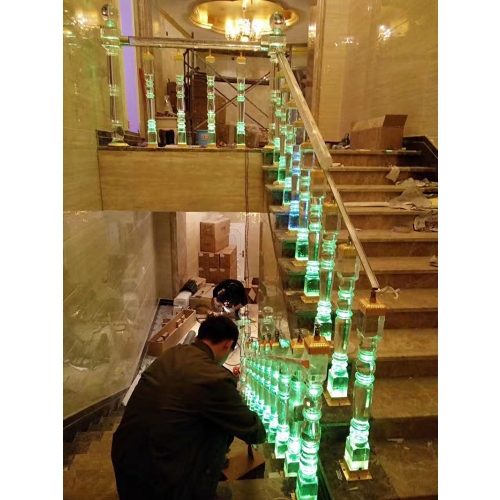Crystal Stair Pillars