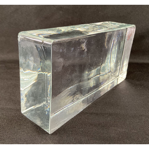 Solid glass bricks