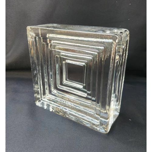 Solid glass bricks